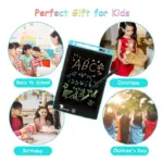 8.5 inch LCD Colorful Writing Tablet Child Handwriting/Drawing/Painting Blackboard Erasable Ultra-Thin Pads All in 1 Learning Tab for kids - Image 5