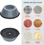 4Pcs Universal Anti Vibration Feet Pads Washing Machine Rubber Mat Anti Vibration Pad Dryer Refrigerator Base Fixed Non Slip Pad Furniture Pads - Image 5