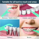 30pcs Dental Floss Flosser Picks Toothpicks Teeth Stick Tooth Cleaning Interdental Brush Dental Floss Pick Cleaning Tooth