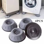 4Pcs Universal Anti Vibration Feet Pads Washing Machine Rubber Mat Anti Vibration Pad Dryer Refrigerator Base Fixed Non Slip Pad Furniture Pads