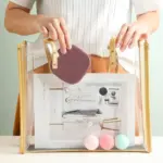 Luxury Mini Jewel Box with mirror / Jewelery Organizer Storage Box / Portable Jewel Box for Travel / Jewellery box for Necklace Ring Earring Case - Image 4