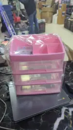 Home Organizer 3 Layer 3 Tier Cosmetic Jewelry Organizer Box Size:29*25*19cm