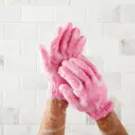 1 pair Body scrubber gloves exfoliator body