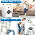 4Pcs Universal Anti Vibration Feet Pads Washing Machine Rubber Mat Anti Vibration Pad Dryer Refrigerator Base Fixed Non Slip Pad Furniture Pads - Image 2
