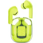 EARBUDS AIR 31 AIRPODS WIRELESS EARBUDS WITH CRYSTAL TRANSPARENT CASE WITH TYPE SOFT SILICONE POUCH WITH C CHARGING |EARBUDS BLUETOOTH 5.3 | NEW MODEL AIR 31