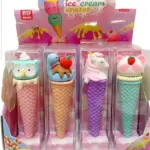 Fancy eraser cone ice cream shape gift boy girl random design