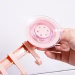 pack of 2 Wall Vacuum Rack Suction Cup 6 Hooks Towel Bathroom Kitchen Holder Hangers Hanging Hooks Tough Hook Hanger - Image 2