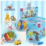Fancy Eraser Pack– Best for Gift – Cute Little-Erasers For Kids - With Beautiful / Fancy Plastic Box Packing