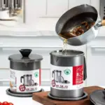 Kitchen Oil filter Pot Oil Jug Stainless Steel Oil Filter Pot 100% Imported Fat Separator Storage Container Kitchen Tool - Image 2
