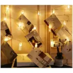 20 LED LIGHT Strip PHOTO CLIP, Tree Shape BATTERY 🔋 + USB OPTION - Image 4