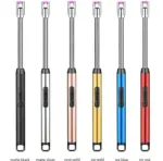 Electric Arc Lighter Rechargeable Stove Lighters Long Neck LED Battery Indicator Windproof 360 degree free rotation Specialty Kitchen Tools