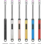 Electric Arc Lighter Rechargeable Stove Lighters Long Neck LED Battery Indicator Windproof 360 degree free rotation Specialty Kitchen Tools
