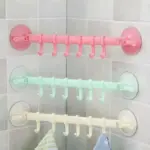 pack of 2 Wall Vacuum Rack Suction Cup 6 Hooks Towel Bathroom Kitchen Holder Hangers Hanging Hooks Tough Hook Hanger