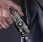 Mini Portable Outdoor Flashlight LED Flashlights High Lumens Three Eyed Rechargeable Lightning For Outdoor - Image 2