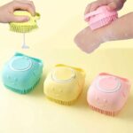 Silicone Soft Bath Body Brush with Shampoo Dispenser