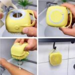 Silicone Soft Bath Body Brush with Shampoo Dispenser - Image 9