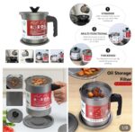 Kitchen Oil filter Pot Oil Jug Stainless Steel Oil Filter Pot 100% Imported Fat Separator Storage Container Kitchen Tool