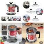 Kitchen Oil filter Pot Oil Jug Stainless Steel Oil Filter Pot 100% Imported Fat Separator Storage Container Kitchen Tool