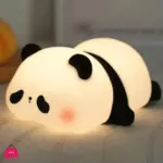Cute Silicone Panda Rabbit LED Night Light – USB Rechargeable Touch Lamp* - Image 2