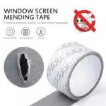 5x200cm Screen Repair Tape Window Door Waterproof Mosquito Net Patch Self-adhesive Super Fix Mesh Netting Broken Holes Too