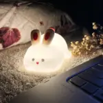 Cute Silicone Panda Rabbit LED Night Light – USB Rechargeable Touch Lamp* - Image 3