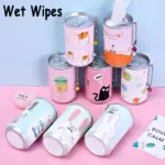 Mini Portable Wet Wipes Tissue Can for Cleaning Face Body for Kids Women and Men pack of 1, 30 piece tissues (Tissue can)