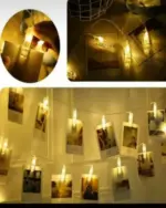 20 LED LIGHT Strip PHOTO CLIP, Tree Shape BATTERY 🔋 + USB OPTION - Image 5