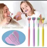 Three-Sided Soft Hair Toothbrush, Effective Wrap-Around Design, Deeply and Thoroughly to Clean Teeth and Gums, Suitable for Adults Children Manual Toothbrushes - Image 2