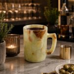 Onyx Marble Mug Hand Made Marble Mug & Cup For Coffee and Tea Onyx Hand Made (Marble Onyx Hand Crafted) 1 Pc