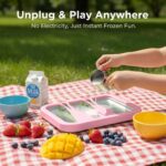 At-Home Ice Cream Maker Kit, Rolled Ice Cream Machine Including Instant Freeze Tray& 2 Scrapers, Ice Cream Tray - Image 8